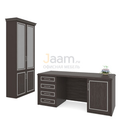 Кабинет руководителя Стол и шкаф ПК-ВРН-КОМП №37
