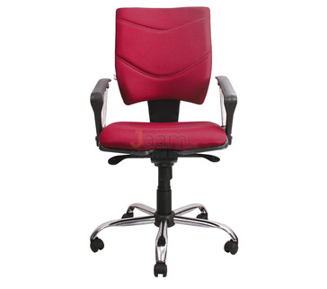 Кресло для персонала Spring Lux grey cfs silver