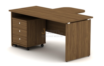 Мебель для персонала Стол с тумбой и приставкой